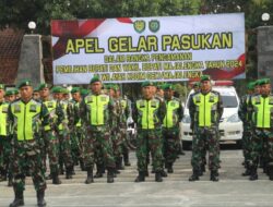 Apel Gelar Pasukan, Dandim: 250 Prajurit TNI Dikerahkan Untuk Amankan Pilkada Serentak di Kabupaten Majalengka