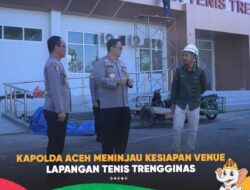 Kapolda Aceh Meninjau Kesiapan Venue Lapangan Tenis Trengginas