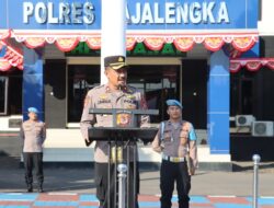 Kabag Ops Polres Majalengka Pimpin Apel Pagi, Tekankan Kesiapsiagaan Menghadapi Musim Kemarau