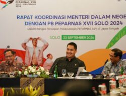 Rakor Persiapan Peparnas XVII 2024 dengan Mendagri, Menpora Dito Sebut Venue dan Akomodasi di Solo Telah Siap