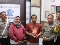 Sigap dan Jujur, Anggota Satlantas Polres Majalengka Temukan Emas di Jalan, Warga Tegal Ucapkan Syukur