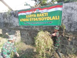 Bukti Nyata Kegotongroyongan Senantiasa di Gaungkan Kodim Boyolali