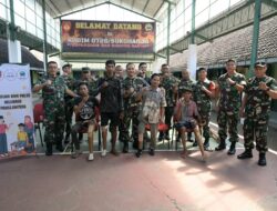 Kodim 0726/Sukoharjo dan PT. Dua Naga memberikan Bantuan Kaki Palsu kepada penyandang Disabilitas.