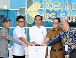 Presiden Joko Widodo, Resmikan Rumah Sakit Kementerian Kesehatan di Surabaya.