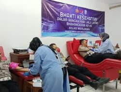 Satlantas Polres Majalengka Gelar Donor Darah Peringati Hari Lalu Lintas Bhayangkara ke-69