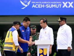 Presiden RI Joko Widodo, Resmikan Rehabilitasi, Renovasi, dan Pembangunan Venue PON XXI di Provinsi Aceh.