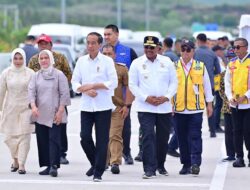 Presiden Joko Widodo, Meresmikan Empat dari Enam Seksi Jalan Tol Sigli-Banda Aceh Sepanjang 35 kilometer.