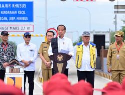Presiden Joko Widodo, Meresmikan 2 Jalan Tol di Sumatra Utara.