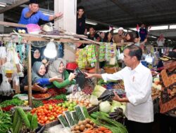 Presiden Joko Widodo, Kunjungi Pasar Sanggam Adji Dilayas Kab.Berau