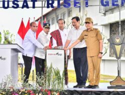 Presiden Joko Widodo, Resmikan Pusat Riset Genomik Pertanian di Kab.Humbang Hasundutan Sumatra Utara.