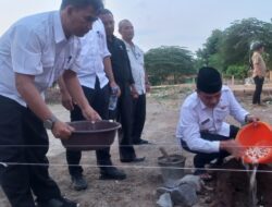 Pj Bupati Majalengka, Lakukan Peletakan Batu Pertama Pembangunan Gedung Baru PMI.