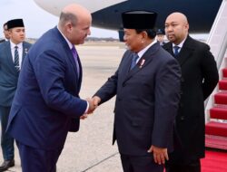 Presiden Prabowo Subianto, Tiba di Pangkalan Militer Andrews, Washington DC Amerika Serikat.