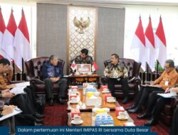 Menteri Imigrasi Dan Pemasyarakatan, Menerima Kunjungan Kehormatan Duta Besar Jepang untuk Republik Indonesia.