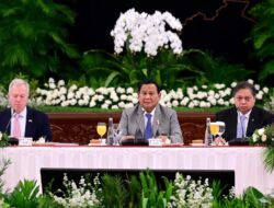 Presiden Prabowo Subianto, Hadiri Pertemuan US-ASEAN Business Council di Istana Negara Jakarta.