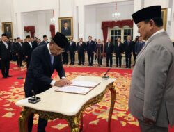 Sumpah Jabatan Pimpinan dan Dewan Pengawas KPK Terpilih Masa Jabatan 2024-2029