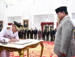 Presiden Prabowo Subianto, Lantik Muhidin sebagai Gubernur Kalimantan Selatan Sisa Masa Jabatan Tahun 2021-2024.