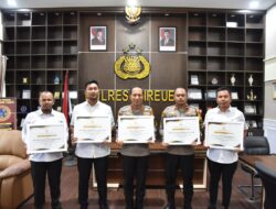 Anggota Komisi III DPR – RI Apresiasi Polres Bireuen Ungkap Sejumlah Kasus Besar