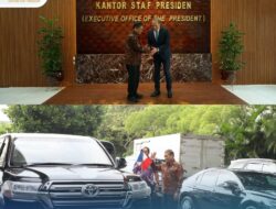 Kepala Staf Kepresidenan, Menerima kunjungan Duta Besar Prancis untuk Indonesia di Gedung Bina Graha Jakarta.