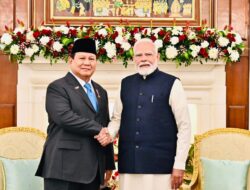 Presiden Prabowo Subianto, Lakukan Pertemuan Bilateral dengan Perdana Menteri India di Hyderabad House New Delhi.