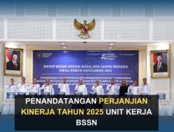 Penandatangan Perjanjian Kinerja Tahun 2025 Unit Kerja BSSN