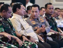 Presiden Prabowo Subianto, Hadiri Rapat Pimpinan TNI-Polri Tahun 2025 di Jakarta.