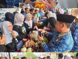 Stabilkan Harga Jelang Lebaran, Bupati Majalengka Buka Gerakan Pangan Murah di Halaman DKP3 Kab.Majalengka.