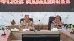 Polres Majalengka Ikuti Zoom Meeting Penyampain Hasil Reviu Penilaian Mandiri Pelayanan Publik