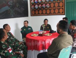 Kepala Konservasi Sumber Daya Alam (KSDA) Wilayah II Sintang Berkunjung Bersinergi Dengan Satgas Pamtas RI-Malaysia Yonkav 3/AC