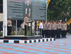 Pimpin Apel Pagi, Pesan Kabag SDM Polres Majalengka Jelang Peringati Hari Bhayangkara Agar Tidak Melakukan Pelanggaran