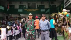 Tak Henti Bintahwil, Serda Ichsan Amankan Gelar Karya P5 & Expo MI Al Islam Jamsaren Surakarta