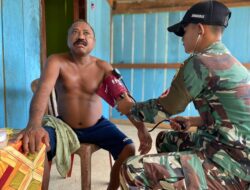 Peduli Kesehatan Warga, Satgas Yonif 131/Brajasakti Gelar Layanan Kesehatan Gratis di Perbatasan Papua