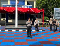 Antisipasi Long Weekend, Kasat Samapta Polres Majalengka Pimpin Apel Siaga