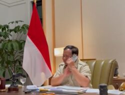 Melalui Sambungan Telepon Presiden Prabowo, Mengucapkan Selamat kepada Donald Trump atas Terpilih menjadi Presiden Amerika Serikat.