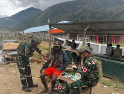 Pelopor Kesehatan di Papua: Satgas TNI Hadirkan Pelayanan di Tanah Terpencil Mayuberi