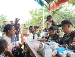 Pembangunan Pos Pamtas RI-PNG Yonif 131/Brajasakti membawa Harapan Baru Bagi Masyarakat Perbatasan Papua