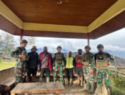 Satgas TNI Terima Kunjungan DPRD Puncak di Pos Eromaga, Kolaborasi untuk Kemanusiaan