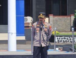 Polres Majalengka Gelar Apel Kesiapan Pengamanan Aksi Solidaritas DPC PDI Perjuangan ke Kantor Pengadilan Negeri Majalengka