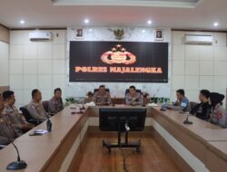 Polres Majalengka Ikuti Latpraops Patuh Lodaya 2025 Melalui Zoom Meeting