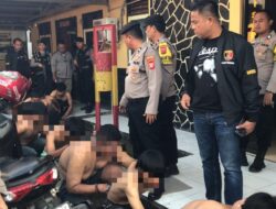 Polres Majalengka Berhasil Amankan 10 Terduga Pelaku Genk Motor yang Resahkan Warga