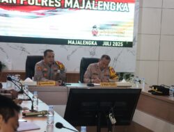 Evaluasi Kinerja Jajaran, Kapolres Majalengka Pimpin Anev Bulanan