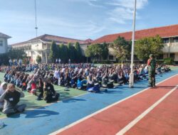 2.089 Siswa Baru di Majalengka Ikuti Materi Wawasan Kebangsaan dari Koramil 1701