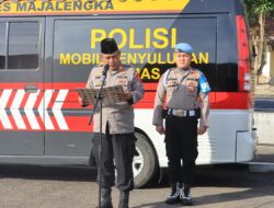 Polres Majalengka Laksanakan Apel Pagi Sebelum Kegiatan Binrohtal