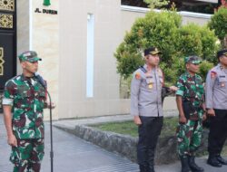 Kodim 0724/Boyolali Bersama Polres Amankan Kunjungan Kerja Wapres Gibran di Kantor Pos Boyolali