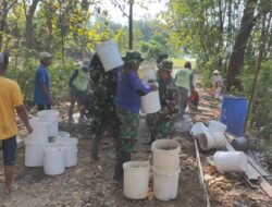 Semangat Gotong Royong Warnai Pra TMMD Sengkuyung di Desa Sarimulyo Boyolali