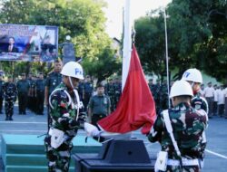 Rutinitas Mingguan: Pgs Kasdim 0617/Majalengka Pimpin Upacara Pengibaran Bendera Merah Putih