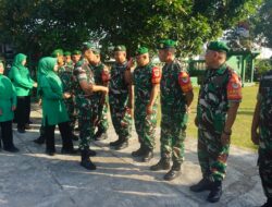 Danramil Leuwimunding Sambut Kunjungan Dandim 0617/Majalengka dan Ketua Persit Cabang XXVIII