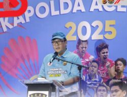 Kapolda Aceh Secara Resmi Membuka Kejuaraan Badminton Kapolda Aceh Cup 2025