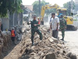 Alat Berat Diterjunkan di Lokasi TMMD Reguler Ke-125 Kodim 0735/Surakarta, Percepat Pembangunan Sasaran Fisik