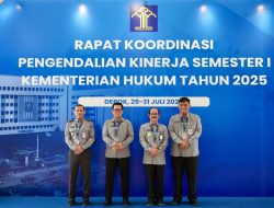 Pimti Pratama Kemenkum Aceh, Ikuti Rakor Pengendalian Kerja.