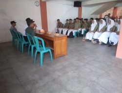 Danramil Gemolong Berikan Pembekalan Mental dan Disiplin kepada Calon Paskibraka HUT RI